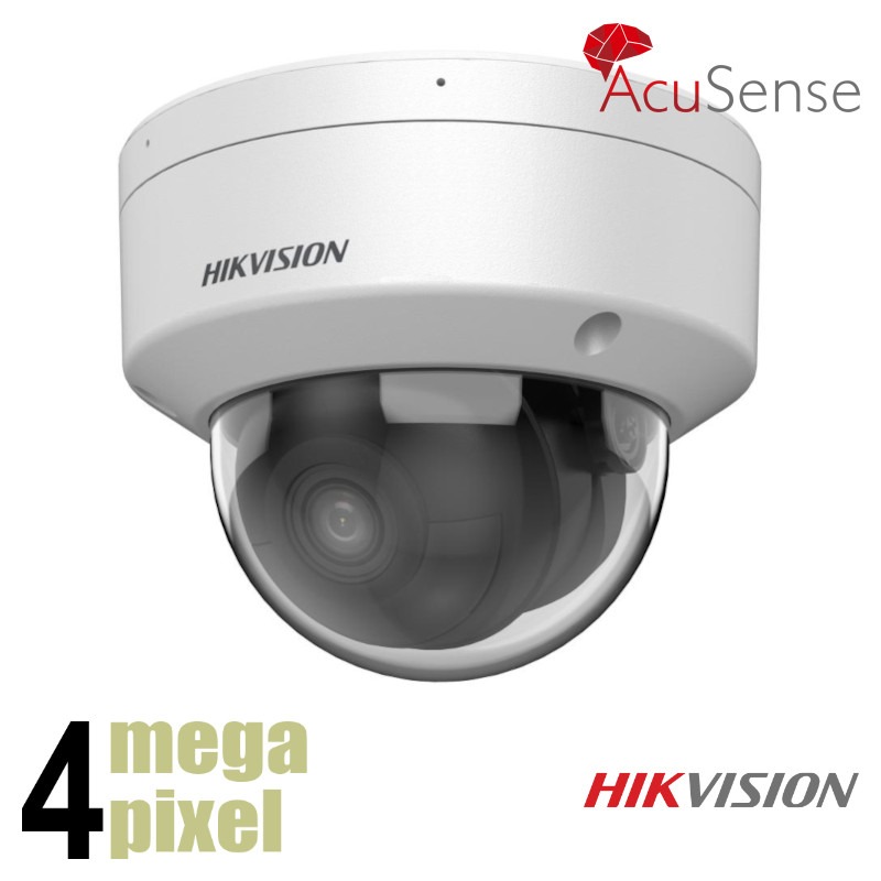 Hikvision 4MP AcuSense IP camera - 2.8mm - 30m nachtzicht - DarkFighter - microfoon - 2CD2146G2H-ISU