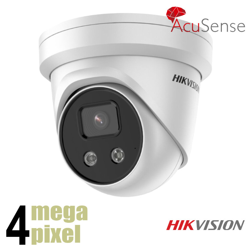 Hikvision 4 megapixel slimme camera - DarkFighter - 2,8mm lens - SD-kaart slot - DS2346-I