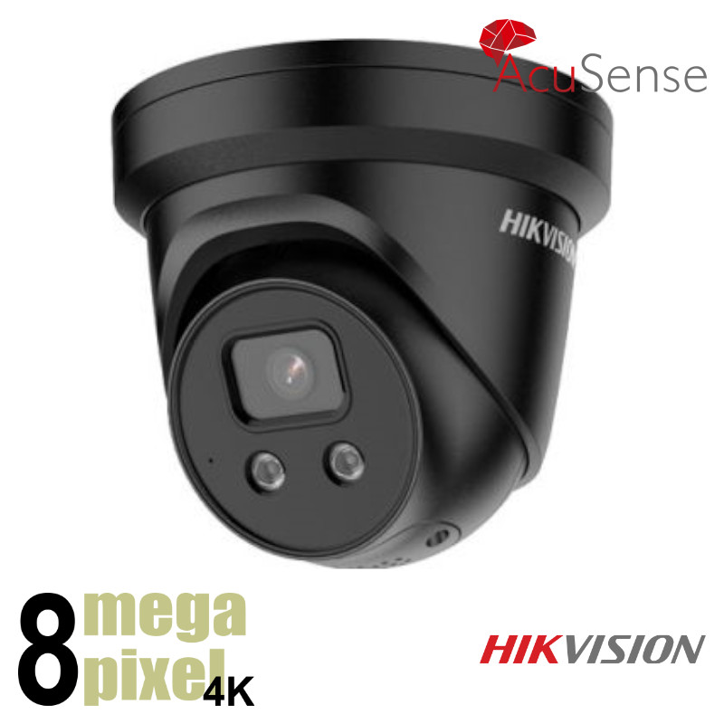 Hikvision 8MP slimme dome met microfoon en speaker - starlight -  DS2386B-ISU/SL