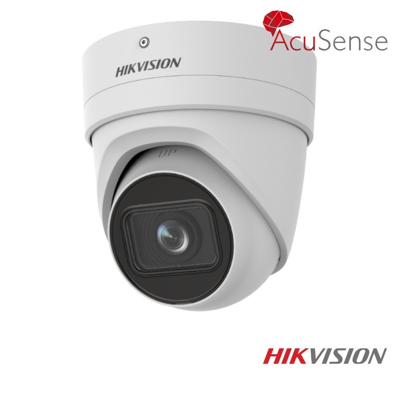 Hikvision AcuSense Full HD IP dome camera - Micro-SD Slot - 2.8 ~ 12mm lens - DS-2CD2H26G2-IZS