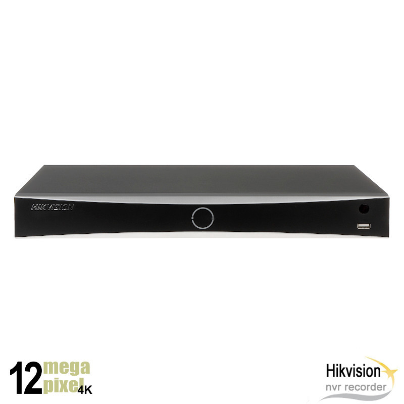 Hikvision 12MP AcuSense NVR recorder - Slimme AI - 4x PoE - DS-7604NXI-K1/4PQ