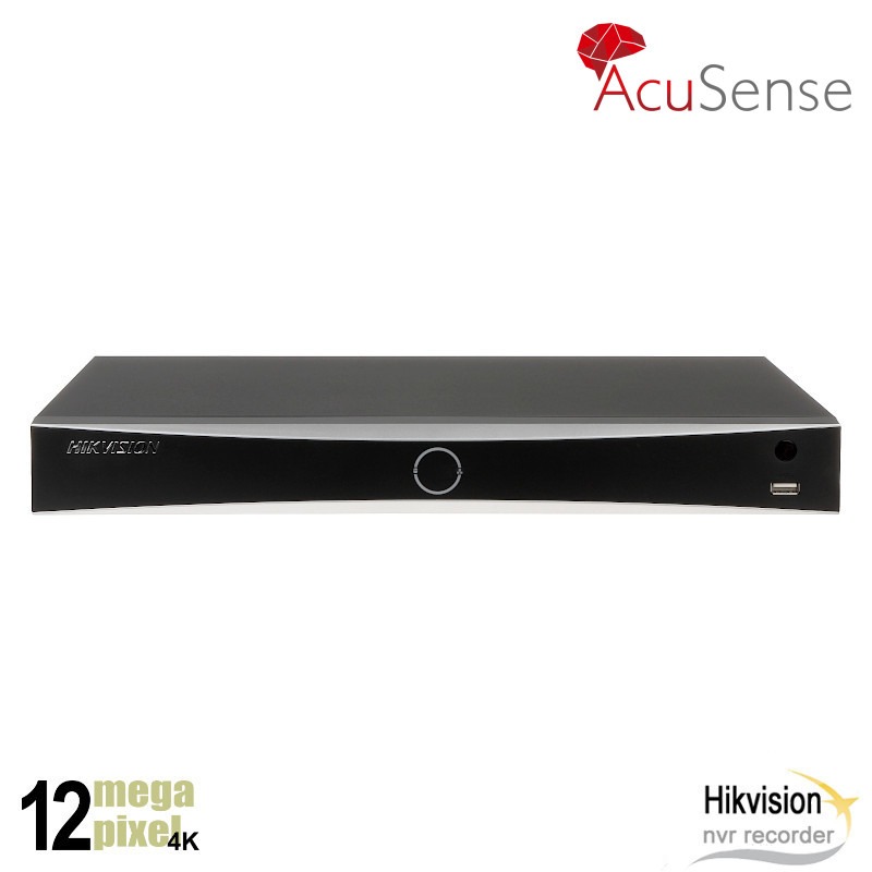 Hikvision 12MP 8 kanaals NVR recorder - AcuSense - geen PoE - 7608NXI-I2/S