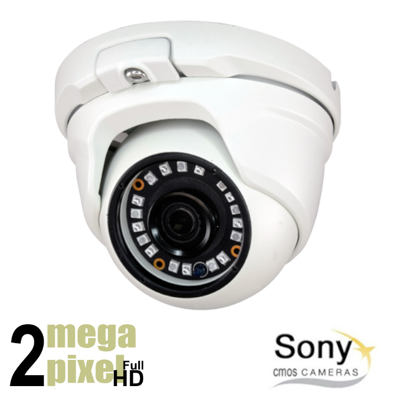 Full HD 4in1 dome camera - 20m nachtzicht - 3.6 mm lens - hdcvb28