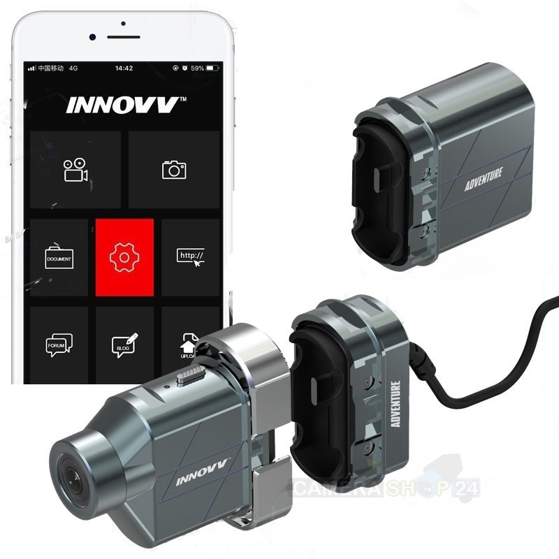 INNOVV H5 Helm Camera - 4K resolutie - App - Wifi