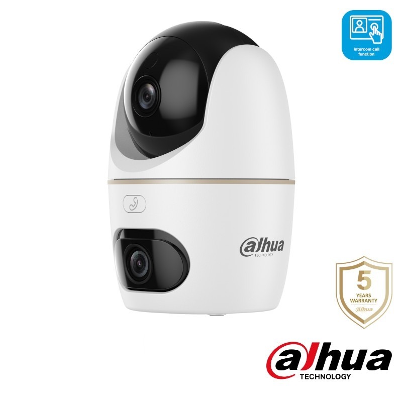 Dahua Hero Dual D1 2x 5MP PT wifi binnencamera - Dual lens - Actieve afschrikking - H5D-5F