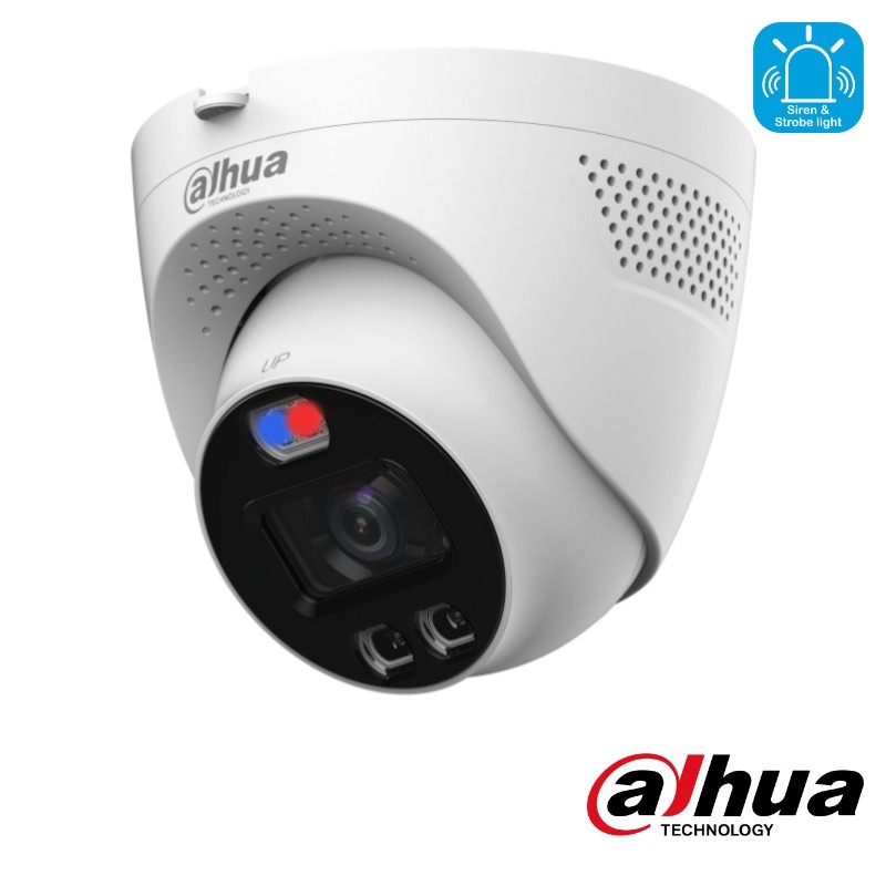 Dahua 4K CVI camera - 2.8mm lens - 40m - active deterrence - ME1809TQP-A-PV