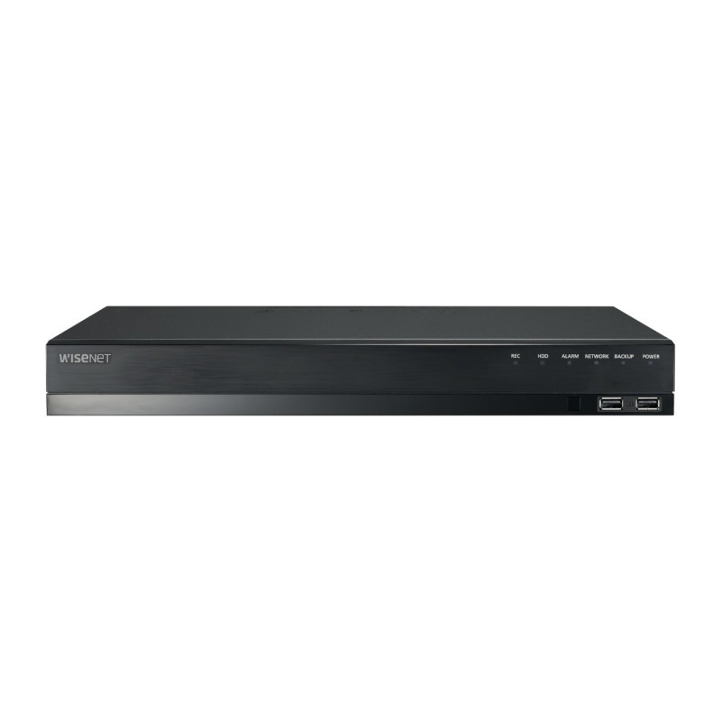 Hawnha 32MP 8 kanaals NVR recorder - 8x PoE - Wisenet - IVS - NDAA-compliant - XRN-820S