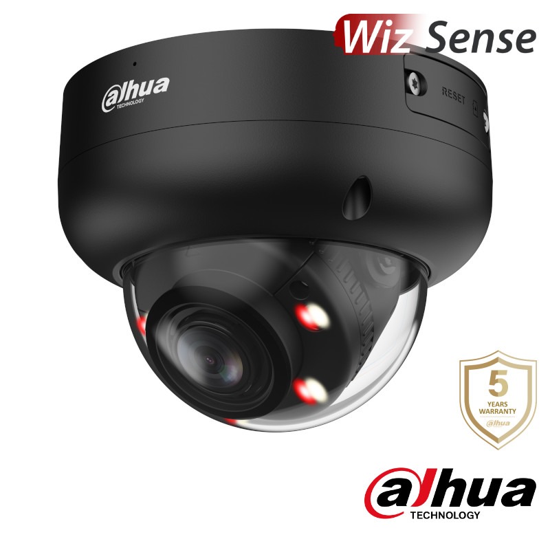 Dahua 4K IP dome - 50m - motorzoom - Dual Light - WizSense - HDBW3849R-ZS-IL-B