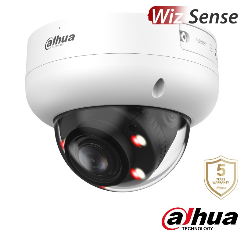 Dahua 6MP IP dome - 50m - motorzoom - Dual Light - WizSense - HDBW3649R-ZS-IL