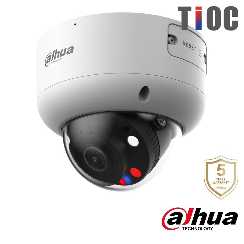 Dahua 4K IP dome - 50m - motorzoom - Full Color - TiOC - HDBW3849R1-ZAS-PV