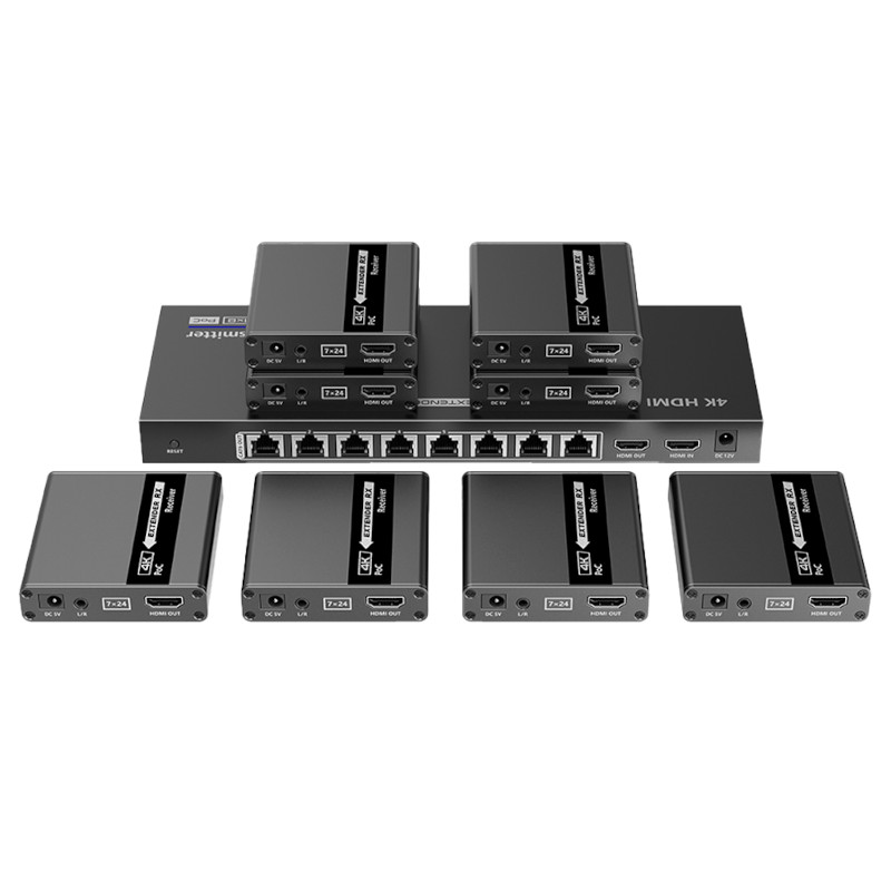 4K HDMI splitter & extender - 8 poorten - tot 40m - VMK1X8-SPL-4K30