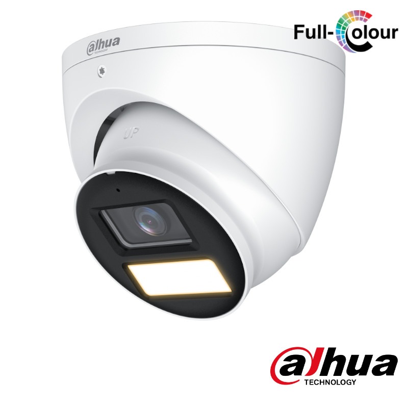Dahua 2MP Full-Color CVI dome - microfoon - 40m - HAC-HDW1239T-A-LED