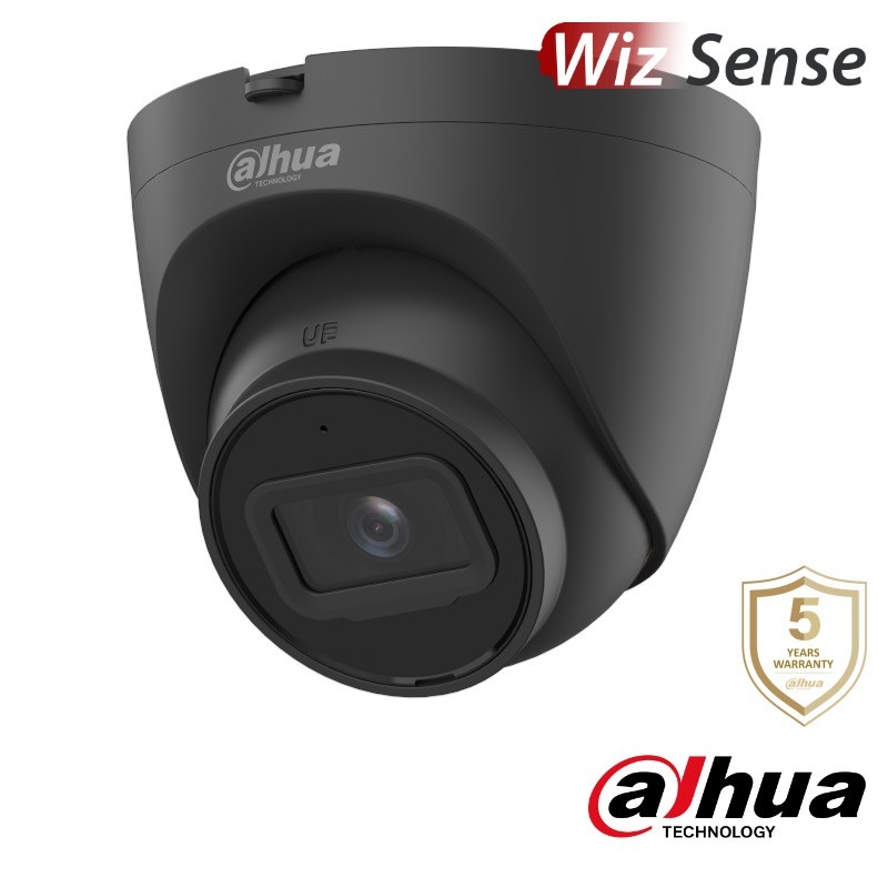 Dahua 4 megapixel IP camera - WizSense - SD-kaart slot - microfoon - HDW2441T-S-B