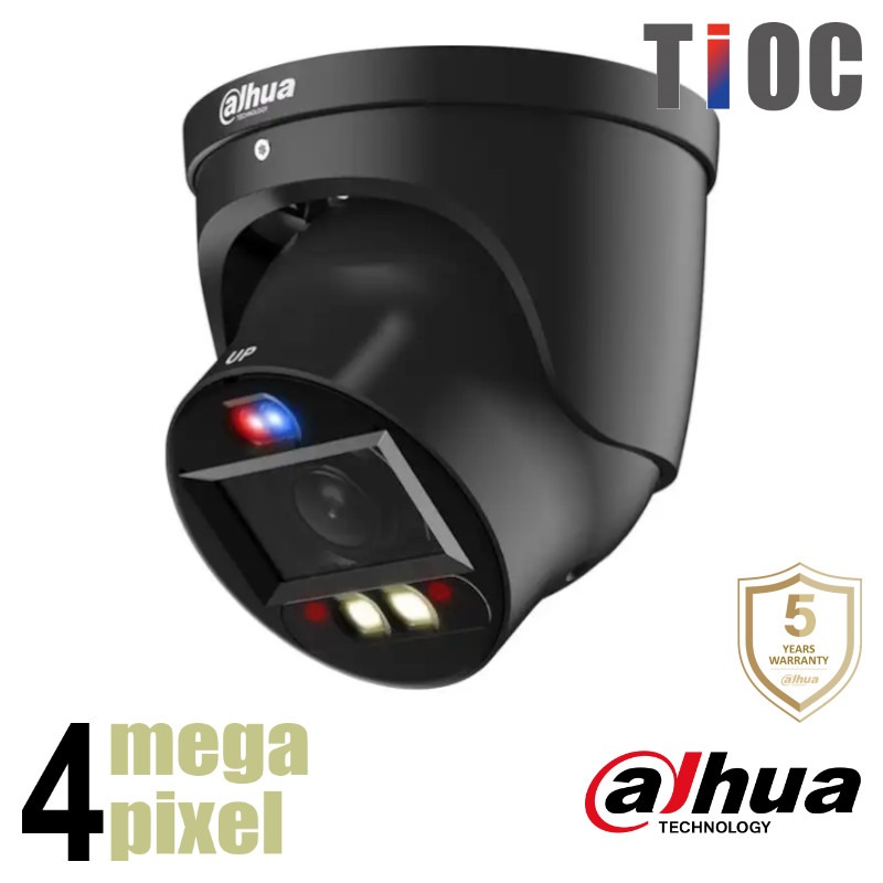 Dahua 4MP IP dome - 50m - motorzoom - Dual Light - TiOC - HDW3449H-ZAS-PV-B