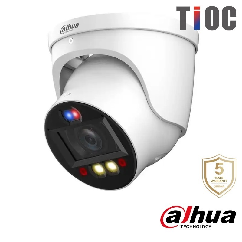 Dahua 4MP IP dome - 50m - motorzoom - Dual Light - TiOC - HDW3449H-ZAS-PV