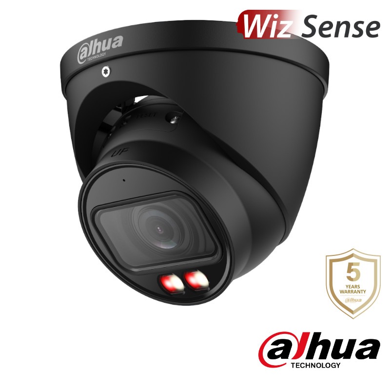 Dahua 4MP IP dome - 50m - motorzoom - Dual Light - WizSense - HDW3449T-ZS-IL-B