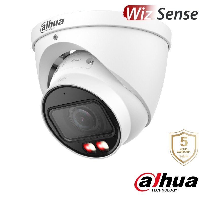 Dahua 4K IP dome - 50m - motorzoom - Dual Light - WizSense - HDW3849T-ZS-IL
