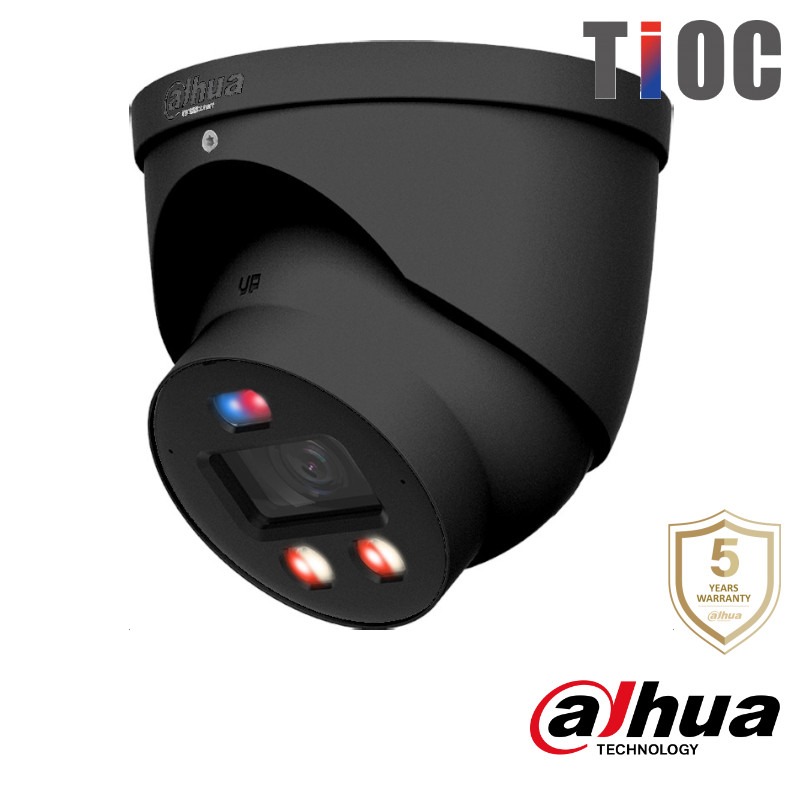 Dahua 4K IP dome - 30m - 2.8mm - Dual Light - TiOC - HDW3849H-AS-PV-PRO-B