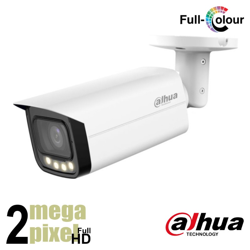 Dahua 2MP Full Color CVI Bullet Camera | Buiten CCTV & Witte LEDs – HFW2249TUP-A-LED