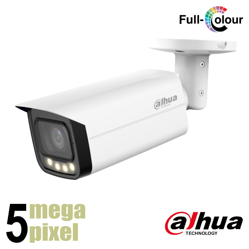 Dahua 5MP Full Color HDCVI Bullet Camera | Buiten CCTV – HAC-HFW2509TUP-A-LED