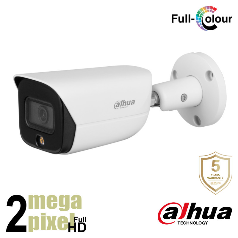 Dahua Full HD IP - Full color - WizSense - AI - microfoon - 2,8mm lens - HFW3249E-AS-LED