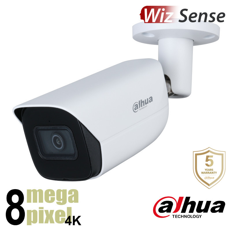 Dahua 4K WizSense IP camera - 2.8mm - 30m nachtzicht - Starlight - microfoon - HFW3841E-AS