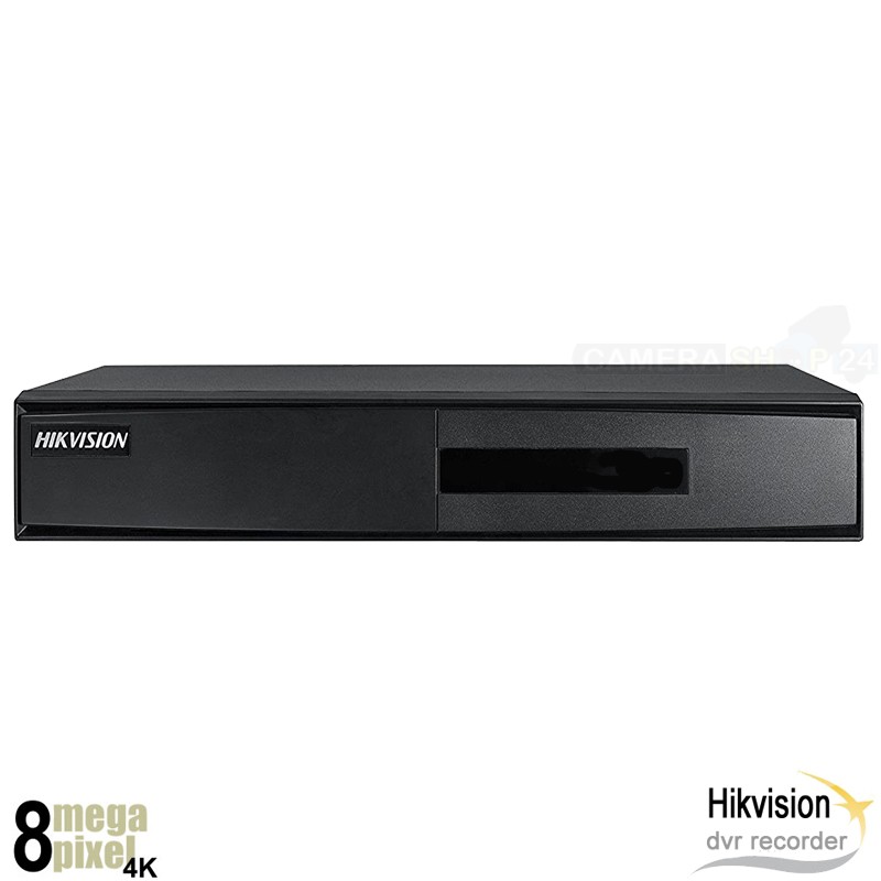 Hikvision 4K 4 kanaals DVR - 4 IP kanalen - 1x audio - H7104MH