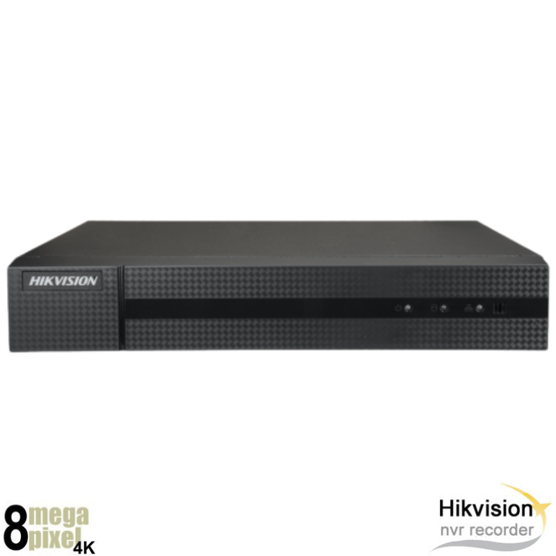 Hikvision 4K 16 kanaals NVR recorder - 16x PoE - 4x alarm - 2x HDD - 5216MH-16P
