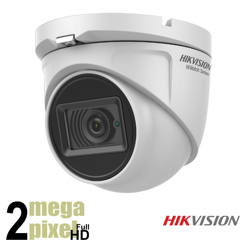 Hikvision Full HD TVI camera - 20m nachtzicht - 2.8mm lens - audio - HWT-T120-MS