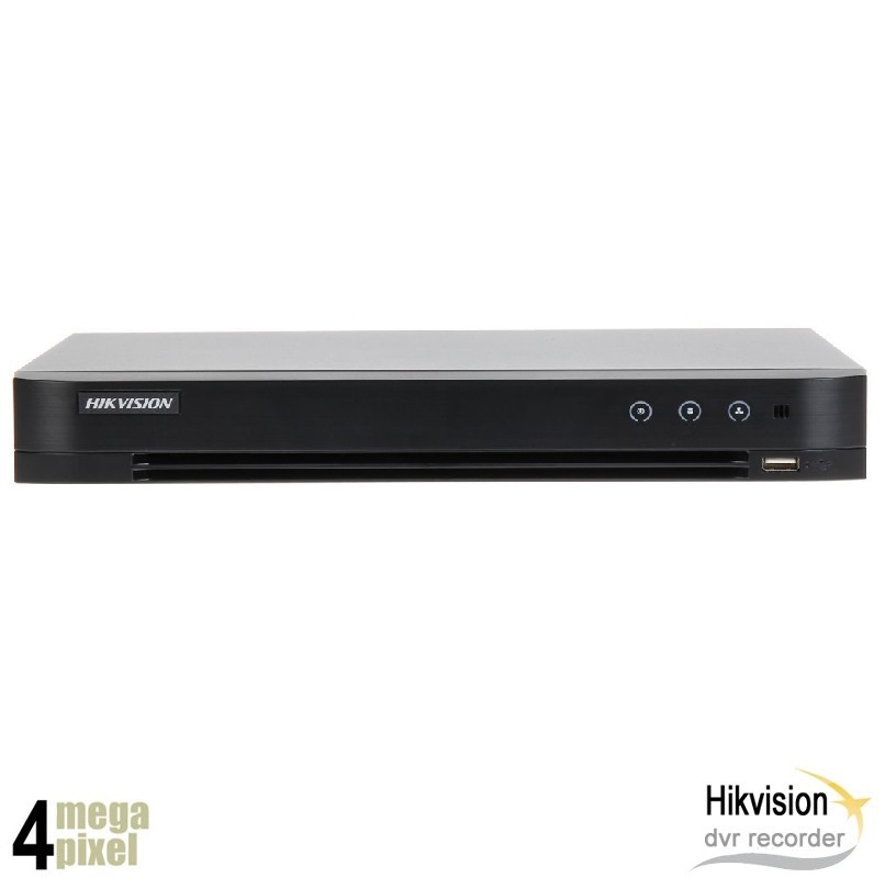 Hikvision 4 megapixel 5in1 DVR - 4 kanaals + 2 IP kanalen - AcuSense - iDS-7204HQHI