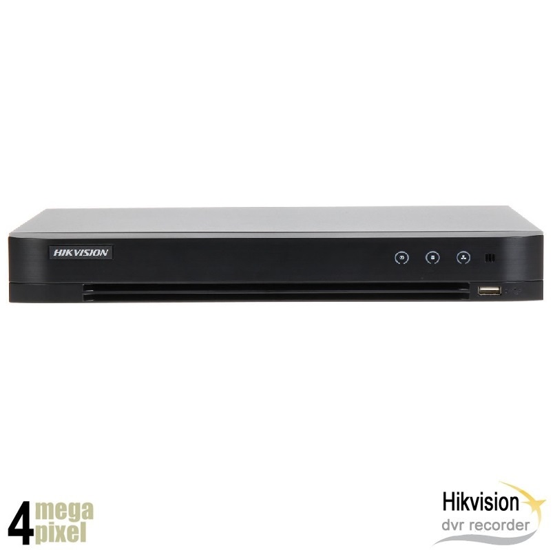 Hikvision 4 megapixel 5in1 DVR - 4 kanaals + 2 IP kanalen - Acusense - iDS-7204HQHI-K1/2SQ