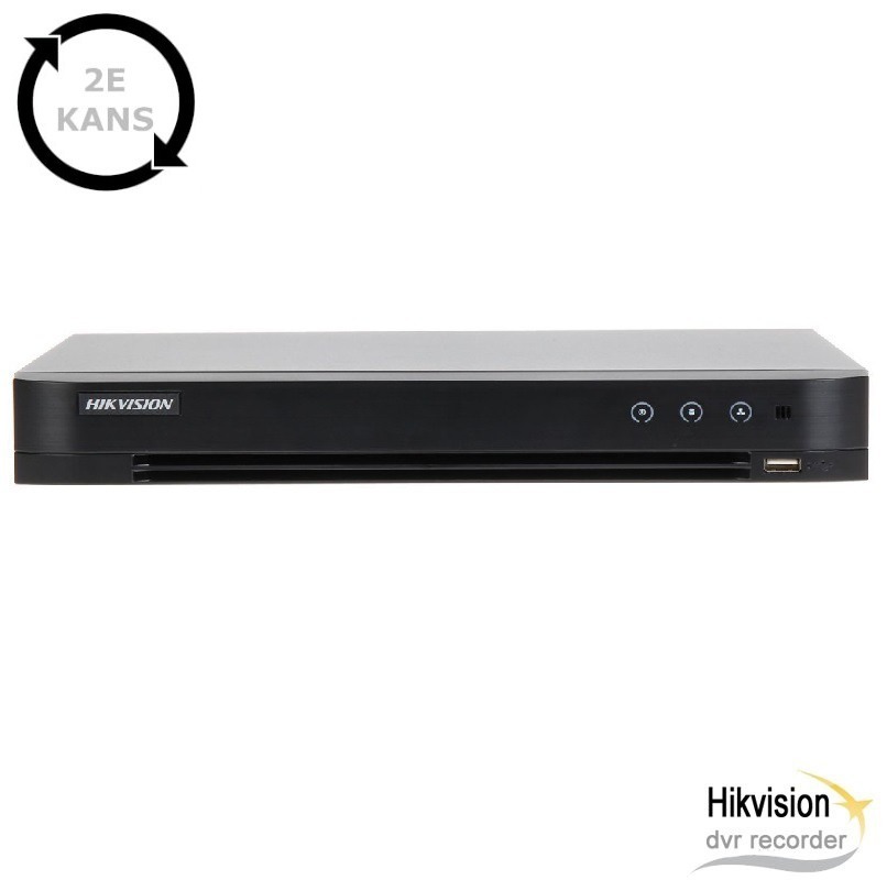 2e kans: Hikvision 4K 5in1 DVR - 8 kanaals + 4 IP kanalen - AcuSense - iDS-7208HTHI-K2K
