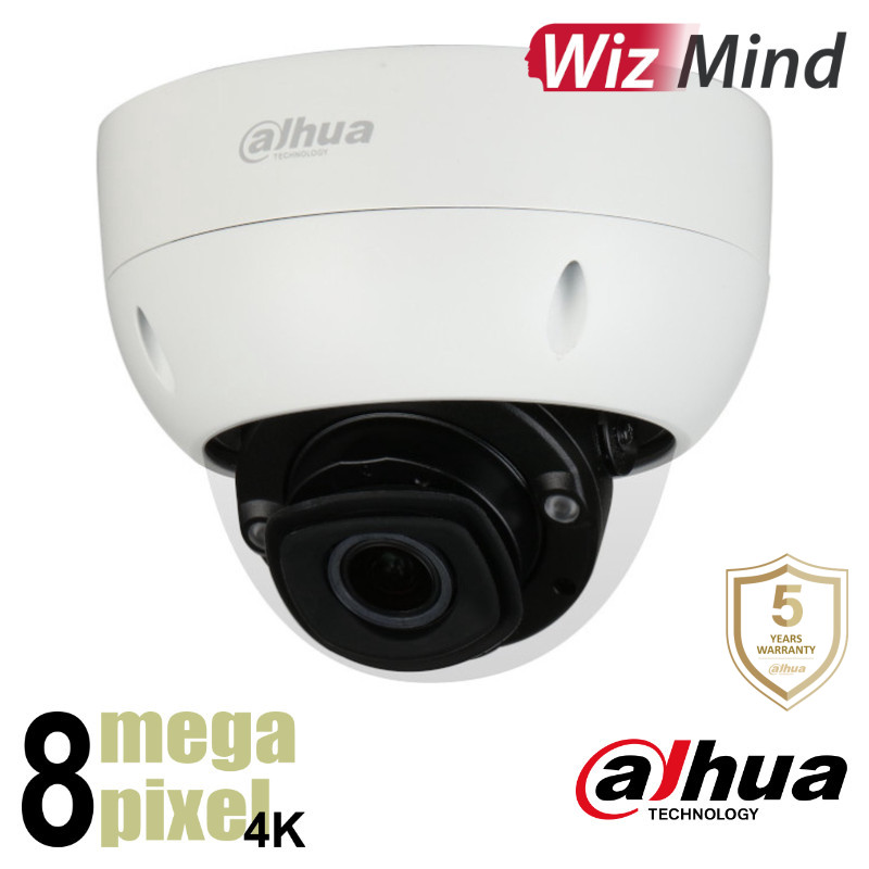 Dahua 4K IP dome - 40m - motorzoom - Starlight - WizMind - HDBW5842H-ZHE