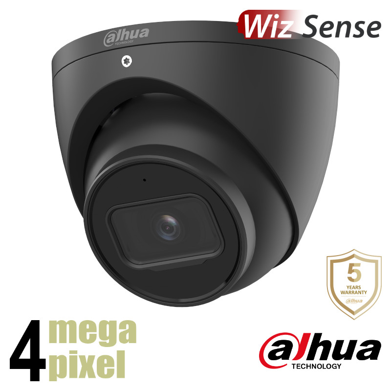 Dahua 4MP dome AI serie - 2,8mm - WizSense - Microfoon - SMD - SD kaart slot - HDW3441EM-S-B