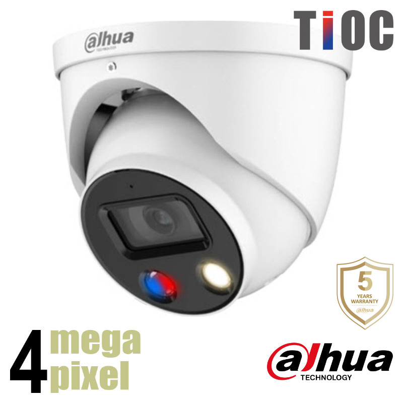 Dahua 4 megapixel TiOC IP - WizSense - Actieve afschrikking  - HDW3449HP-AS-PV-28