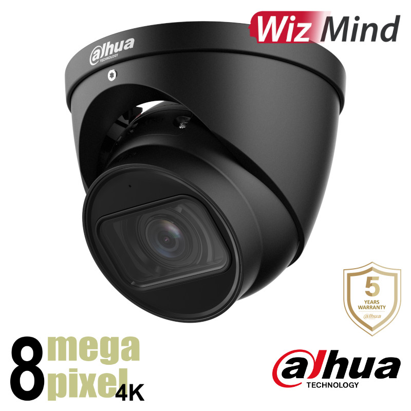 Dahua 4K IP dome - 50m - motorzoom - Starlight - WizMind - HDW5842T-ZE-B
