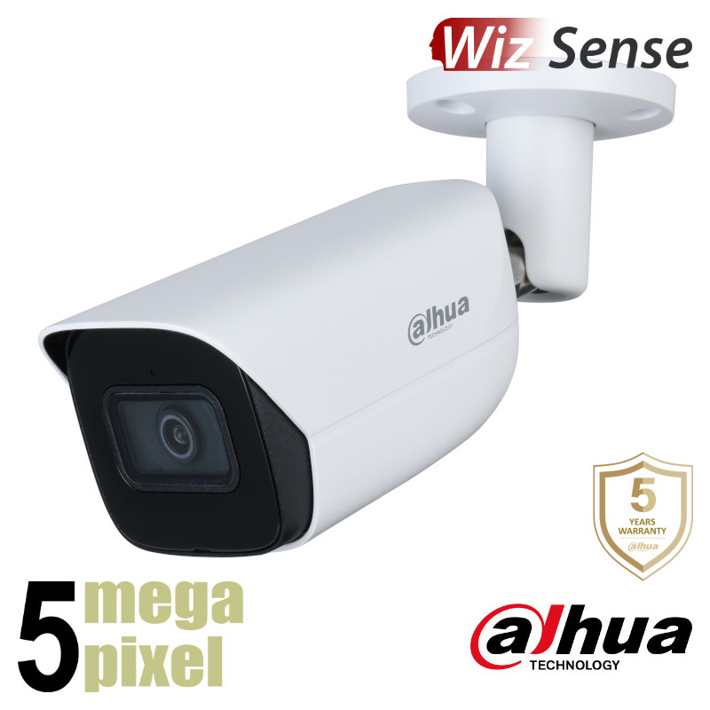 Dahua AI 5 megapixel IP camera - WizSense - Starlight - 2,8mm lens - WDR - SMD - HFW3541E-AS