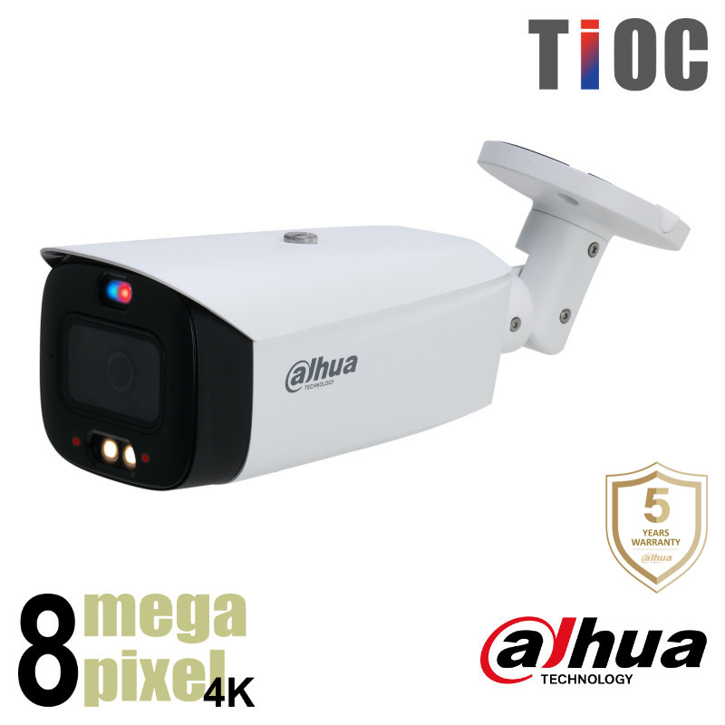 Dahua 4K TiOC IP- WizSense - Actieve afschrikking - 2,8mm -HFW3849T1P-AS-28