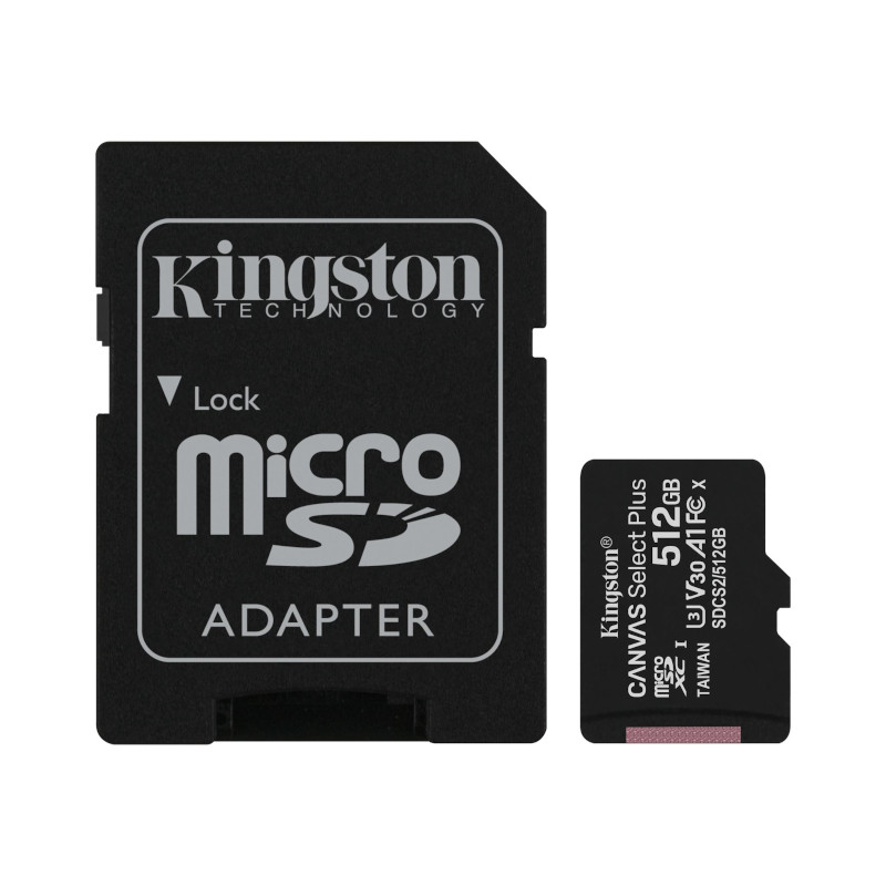 Kingston micro SD-kaart 512GB - sdmk512