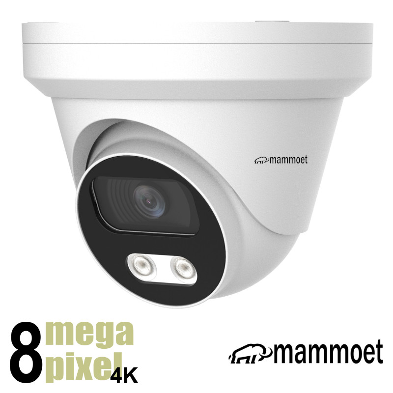 Aanbieding: Mammoet 8MP/4K IP camera - slimme detectie - 25m nachtzicht - SD slot- 2,8mm | MAMD2