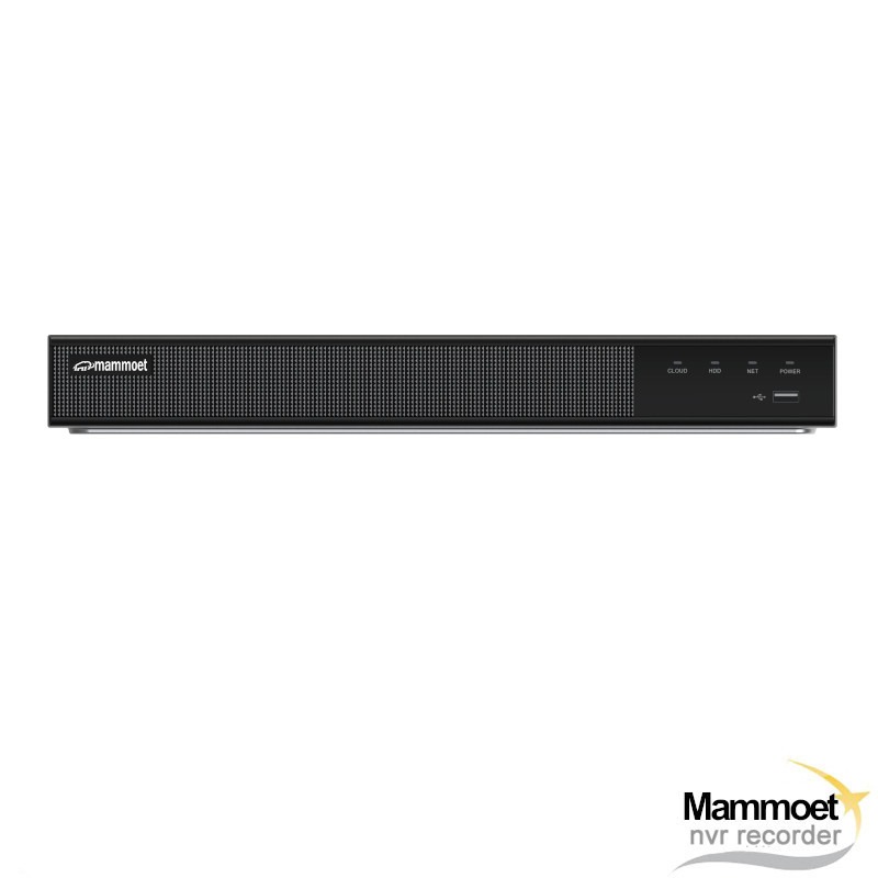 Aanbieding: van € 495,- naar € 379.95 Mammoet 4K NVR recorder - 32 kanaals - 16x PoE | MAMR16DP
