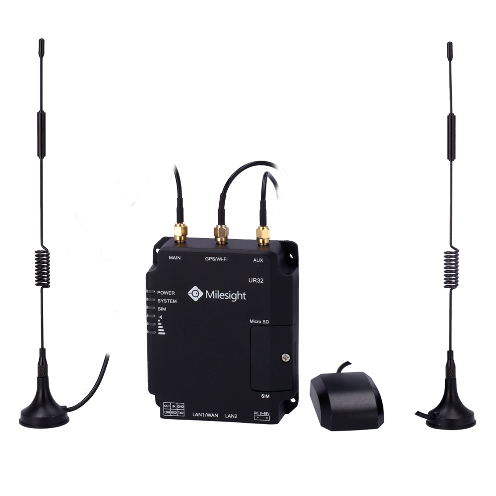 Milesight industriele 4G GPS router - dual SIM-kaart slot - UR32-L04EU-G