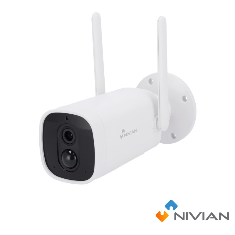 Nivian Full HD Wi-Fi Camera met Accu | PIR & Audio – 06-BAT