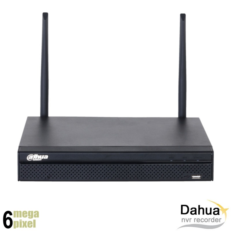Dahua 6MP 4 kanaals wifi NVR recorder - DHI-NVR1104HS-W