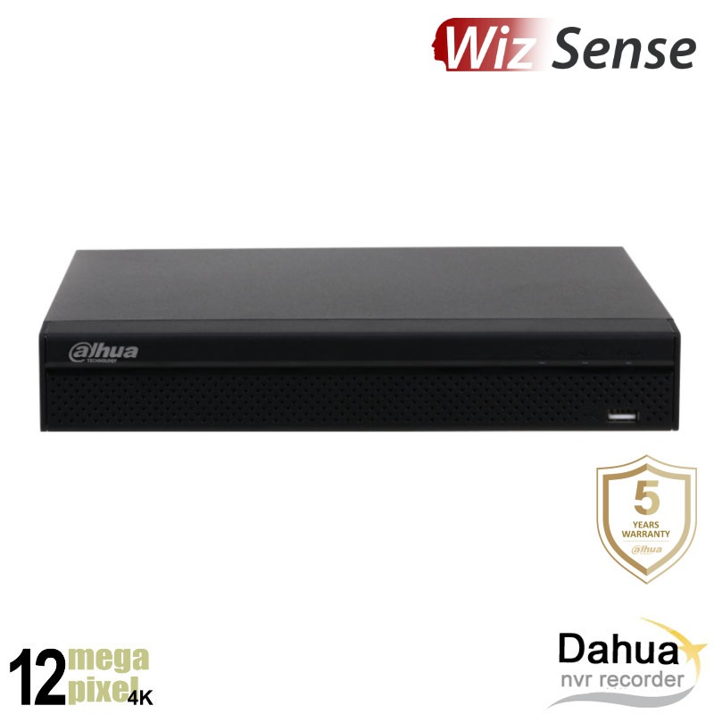 Dahua 12MP 4 kanaals NVR recorder - WizSense - Geen PoE - NVR4104HS-4KS3L