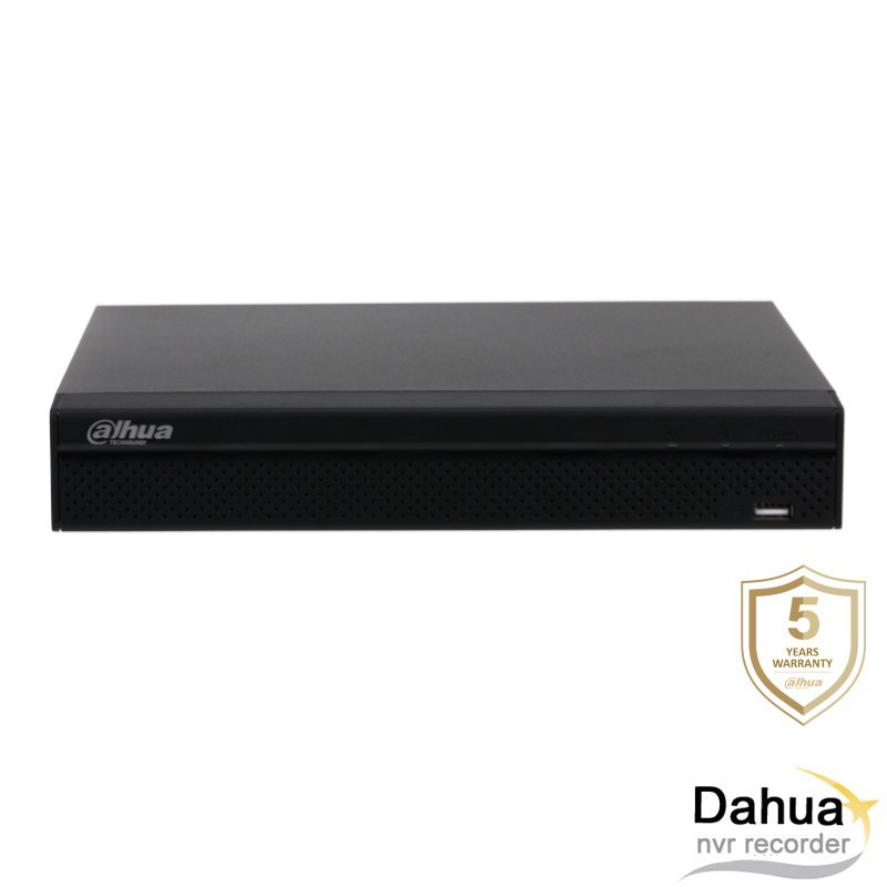 Dahua 4K 4 kanaals NVR recorder - 2x HDD - 4x PoE - NVR4204-P-4KS2L