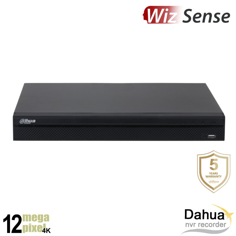 Dahua 12MP 8 kanaals NVR recorder - SMD - 8x PoE - 2x HDD - NVR4208-P-4KS3L