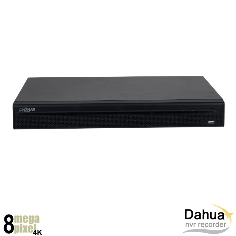Dahua 4K 16 kanaals NVR recorder - Geen  PoE - 2x HDD - NVR4216-4KS2LQ