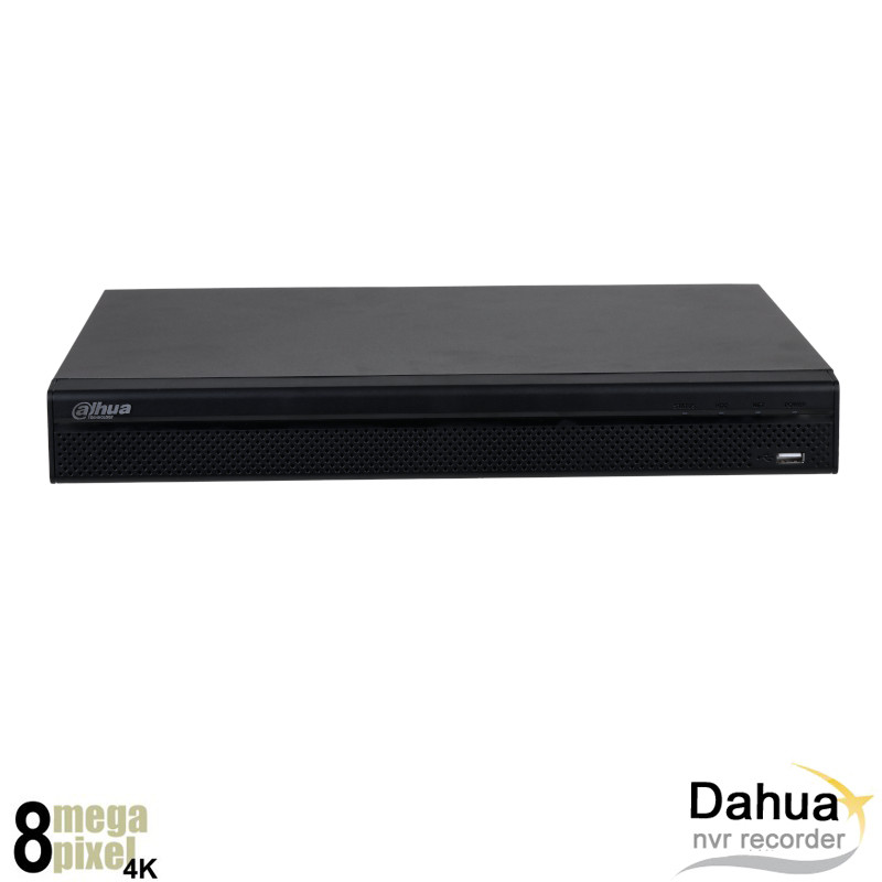 Dahua 4K 16 kanaals NVR recorder - Geen PoE - 2x HDD - NVR4216-4KS2LQ