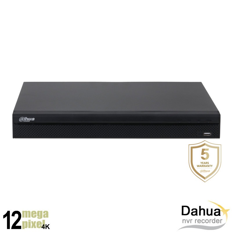 Dahua 12MP 16 kanaals NVR recorder - SMD - 16x PoE - NVR4216-P-4KS3
